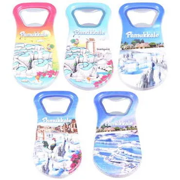 Pamukkale Themed Customised Uv Printed Plastic Base Plastic Base Bottle Opener 95x43 mm - 3