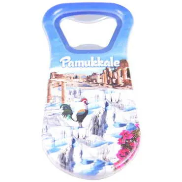 Pamukkale Themed Customised Uv Printed Plastic Base Plastic Base Bottle Opener 95x43 mm - 5
