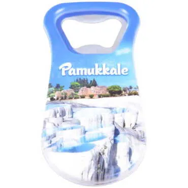 Pamukkale Themed Customised Uv Printed Plastic Base Plastic Base Bottle Opener 95x43 mm - 7