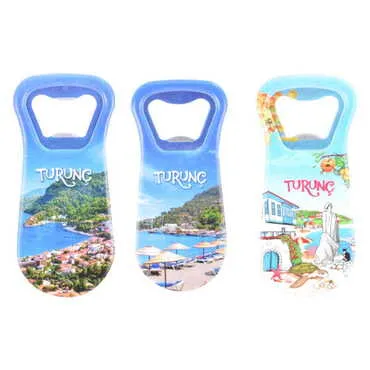 Turunc Themed Customised Uv Printed Plastic Base Plastic Base Bottle Opener 95x43 mm - 3
