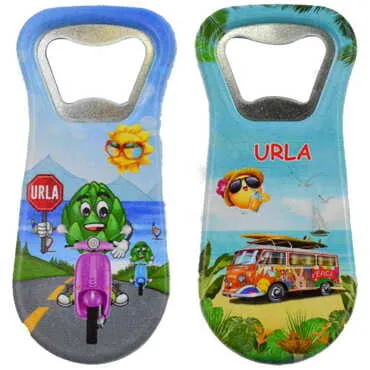 Urla Themed Customised Uv Printed Plastic Base Plastic Base Bottle Opener 95x43 mm - 3