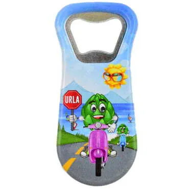 Urla Themed Customised Uv Printed Plastic Base Plastic Base Bottle Opener 95x43 mm - 4