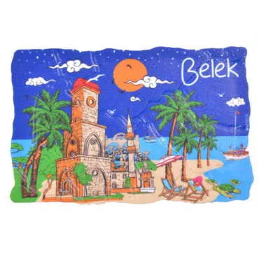 Toptan Belek Temalı Uv Baskılı Mozaik Magnet 80x50 mm - 4
