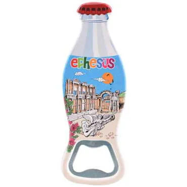 Ephesus Themed Customised Uv Printed Coca Cola Bottle Shape Plastic Base Bottle Opener 42x120 mm - 4
