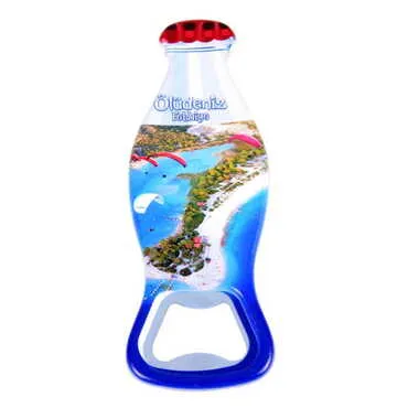 Fethiye Themed Customised Uv Printed Coca Cola Bottle Shape Plastic Base Bottle Opener 42x120 mm - 6