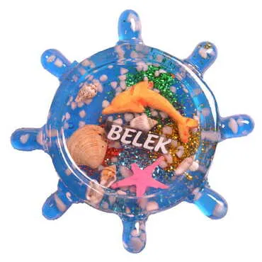 Belek Themed Transparent Polyester Photo Fridge Magnet - 3