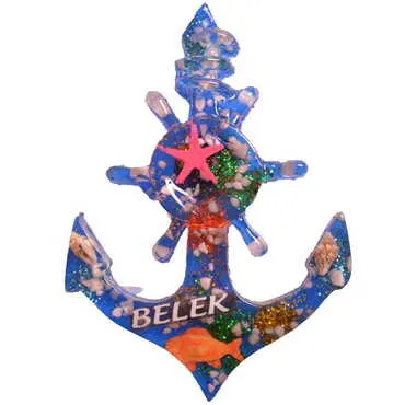 Belek Themed Transparent Polyester Photo Fridge Magnet - 4
