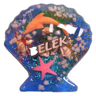 Belek Themed Transparent Polyester Photo Fridge Magnet - 8