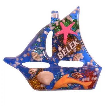 Belek Themed Transparent Polyester Photo Fridge Magnet - 12