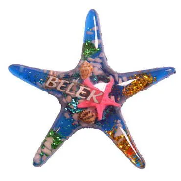 Belek Themed Transparent Polyester Photo Fridge Magnet - 15
