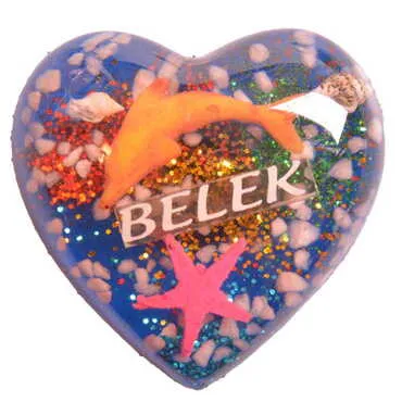 Belek Themed Transparent Polyester Photo Fridge Magnet - 22