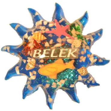 Belek Themed Transparent Polyester Photo Fridge Magnet - 23
