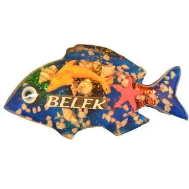 Belek Themed Transparent Polyester Photo Fridge Magnet - 24