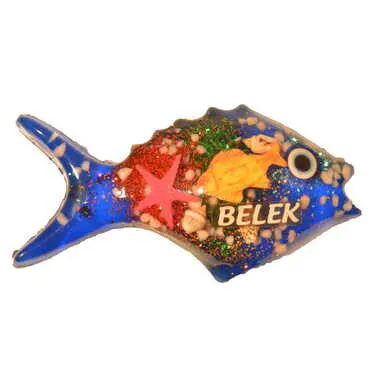 Belek Themed Transparent Polyester Photo Fridge Magnet - 25
