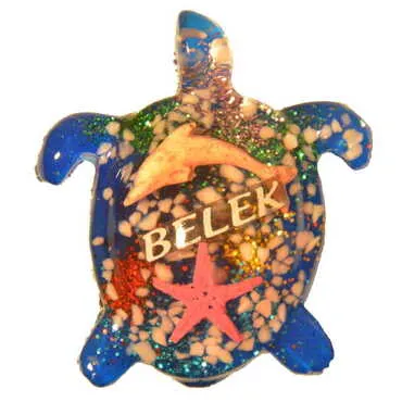Belek Themed Transparent Polyester Photo Fridge Magnet - 26