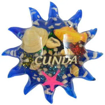 Cunda Themed Transparent Polyester Photo Fridge Magnet - 12