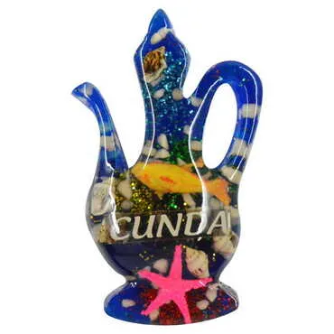 Cunda Themed Transparent Polyester Photo Fridge Magnet - 14