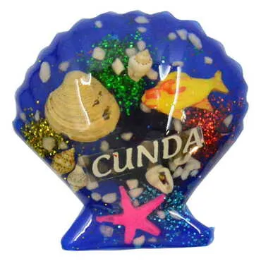 Cunda Themed Transparent Polyester Photo Fridge Magnet - 19