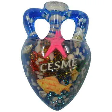 Toptan Çeşme Temalı Şeffaf Polyester Magnet - 5