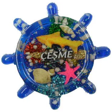 Toptan Çeşme Temalı Şeffaf Polyester Magnet - 6