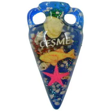 Toptan Çeşme Temalı Şeffaf Polyester Magnet - 7