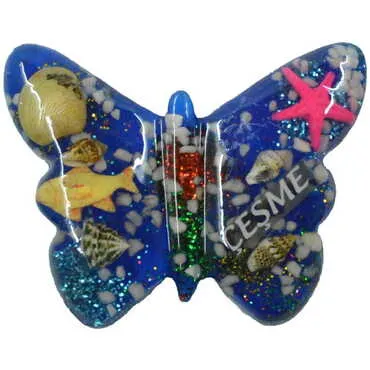 Toptan Çeşme Temalı Şeffaf Polyester Magnet - 10