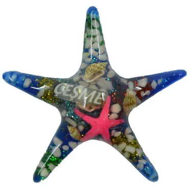 Toptan Çeşme Temalı Şeffaf Polyester Magnet - 11