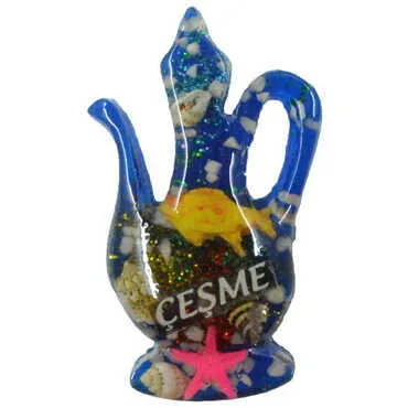 Toptan Çeşme Temalı Şeffaf Polyester Magnet - 15
