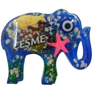 Toptan Çeşme Temalı Şeffaf Polyester Magnet - 18