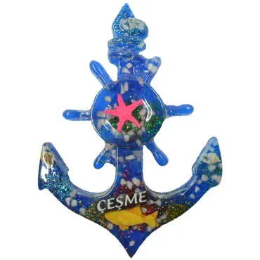 Toptan Çeşme Temalı Şeffaf Polyester Magnet - 21