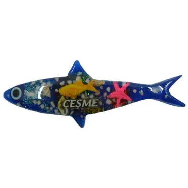 Toptan Çeşme Temalı Şeffaf Polyester Magnet - 22