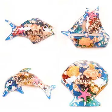 Marmaris Themed Transparent Polyester Photo Fridge Magnet - 2