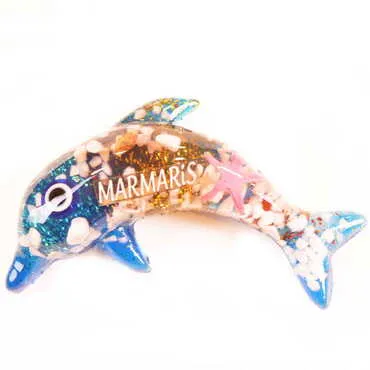 Marmaris Themed Transparent Polyester Photo Fridge Magnet - 5