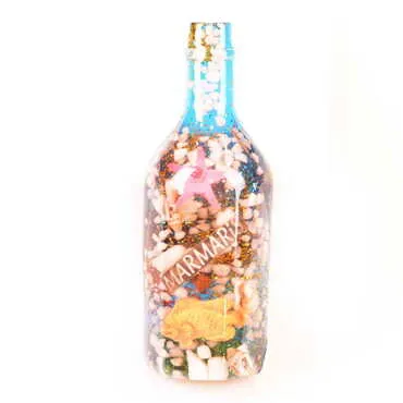 Marmaris Themed Transparent Polyester Photo Fridge Magnet - 10