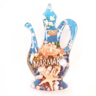 Marmaris Themed Transparent Polyester Photo Fridge Magnet - 15