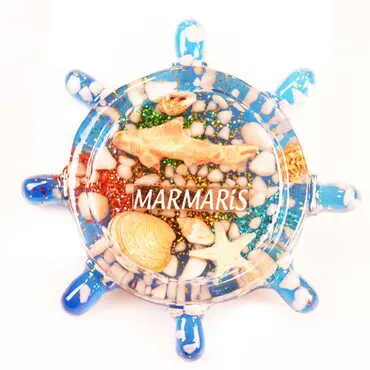 Marmaris Themed Transparent Polyester Photo Fridge Magnet - 16
