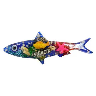 Sığacık Themed Transparent Polyester Photo Fridge Magnet - 14