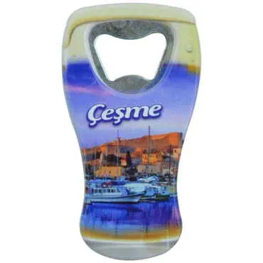 Toptan Çeşme Temalı Myros Bira Bardağı Açacak Magnet 52x97 mm - 5