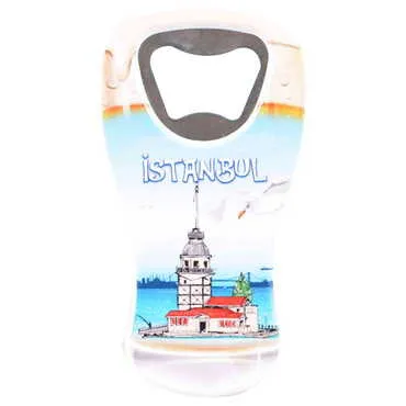 Toptan İstanbul Temalı Myros Bira Bardağı Açacak Magnet 52x97 mm - 7