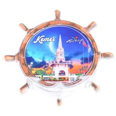 Toptan Kemer Temalı Uv Baskılı Dümen Şekilli Magnet 82x82 mm - 5