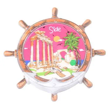 Toptan Side Temalı Uv Baskılı Dümen Şekilli Magnet 82x82 mm - 11