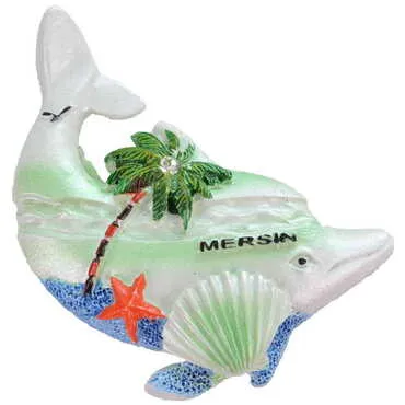 Mersin Themed Polyester Stoned And Nacrous Fridge Magnet - 4