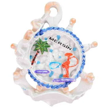Mersin Themed Polyester Stoned And Nacrous Fridge Magnet - 5