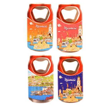 Toptan Marmaris Temalı Myros Teneke Kutu Açacak Magnet 43x80 mm - 2