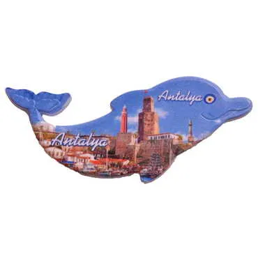Toptan Antalya Temalı Myros Uv Yunus Şeki̇lli̇ Magnet 110*50 Mm - 4