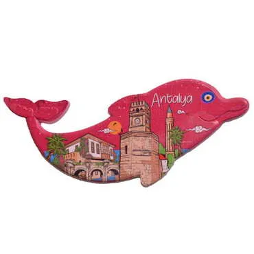 Toptan Antalya Temalı Myros Uv Yunus Şeki̇lli̇ Magnet 110*50 Mm - 9
