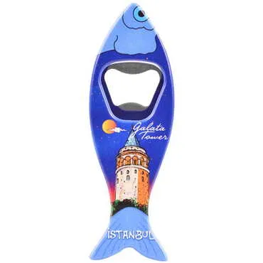 Toptan İstanbul Temalı Myros Balık Açacak Magnet 42x130 mm - 10