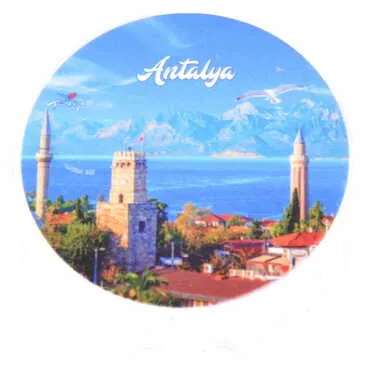 Antalya Themed Customised UV Printed Bottle Cap Shaped Plastic Base Bottle Opener 58x15 mm - 6
