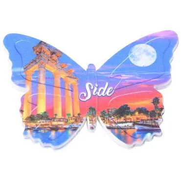 Toptan Side Temalı Myros Uv Kelebek Şeki̇lli̇ Magnet 80*58 Mm - 9
