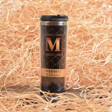 Toptan Erkeğe Özel İnce Çelik Ofset Thermo Mug 350 ml - 4